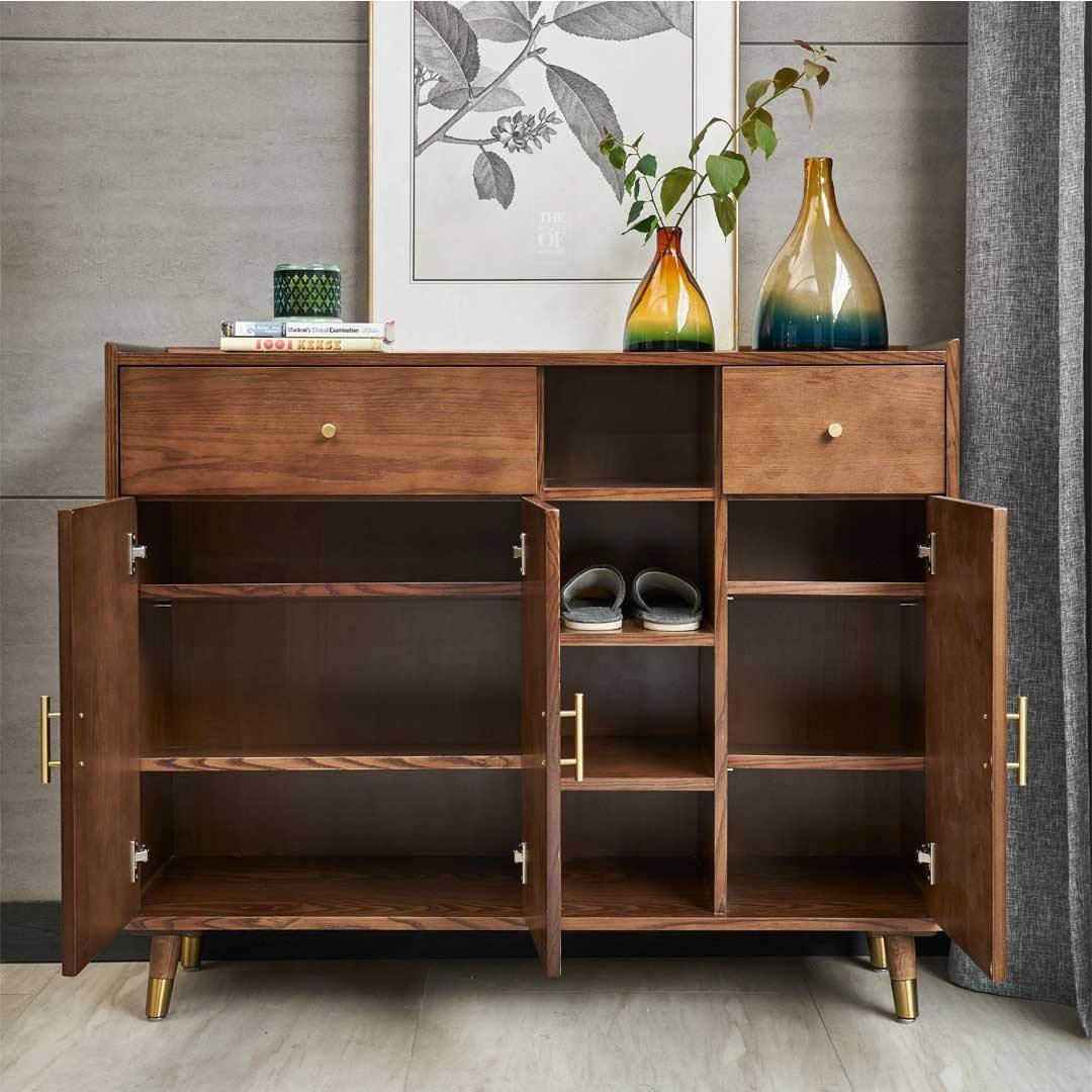 Abigail Ash Wood Shoe Cabinet Singapore