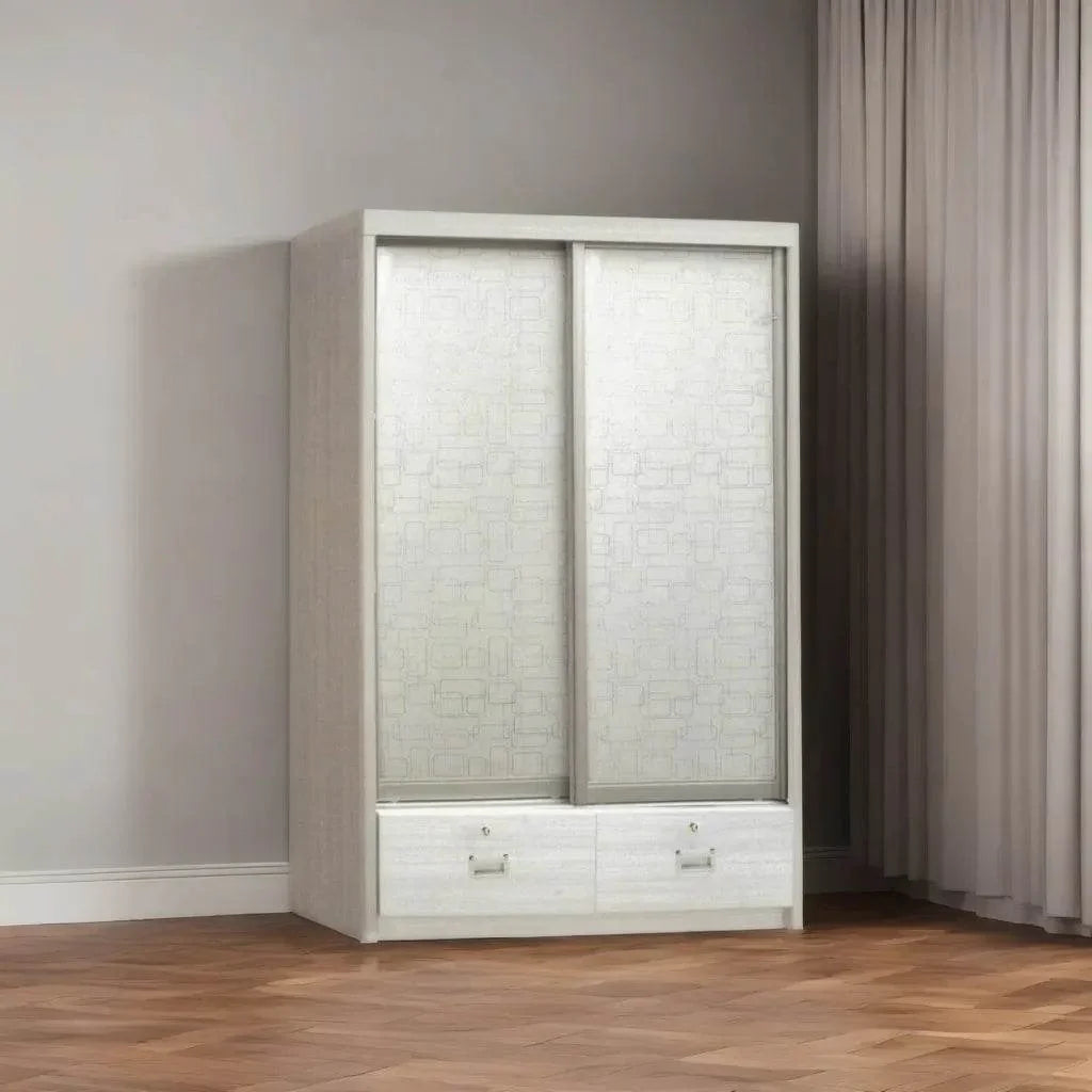 Addy White Wash Sliding Wardrobe Singapore