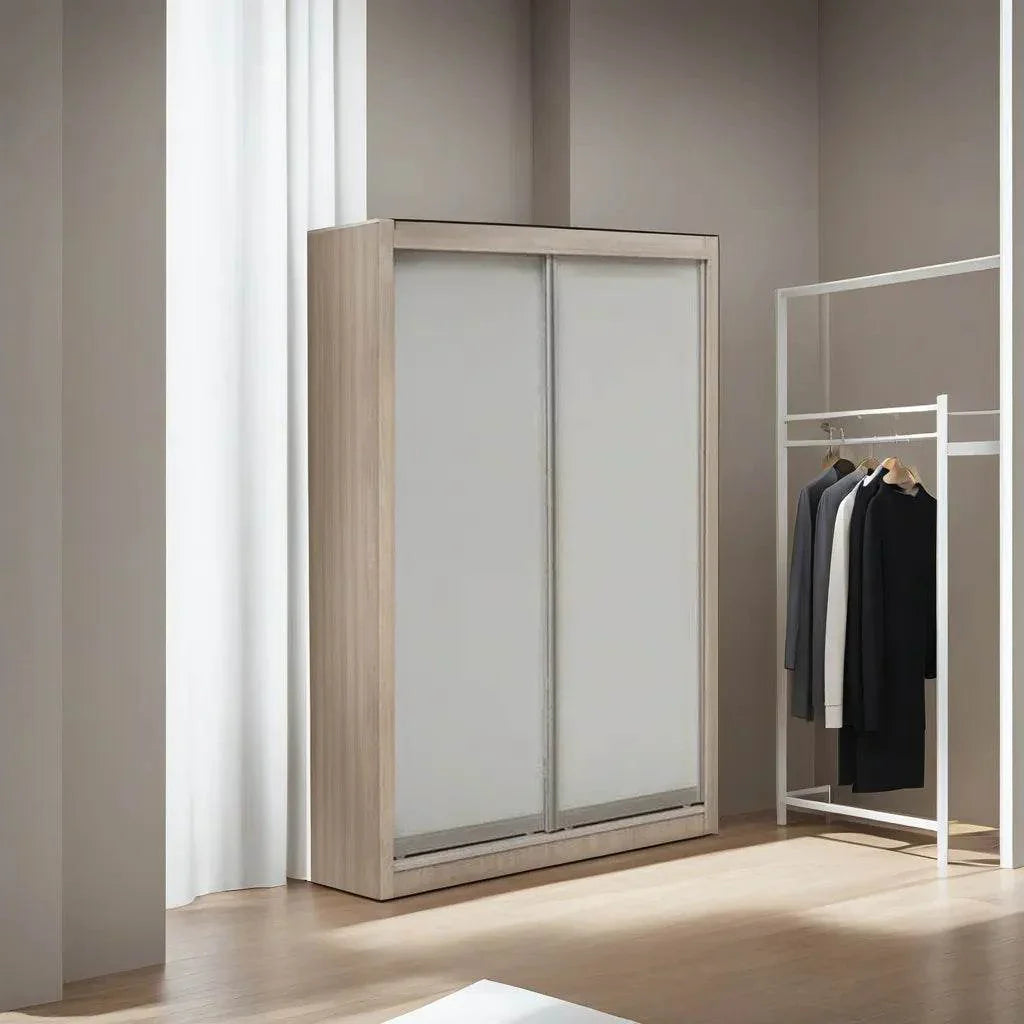 Alanis White Wash Sliding Door Wardrobe Singapore