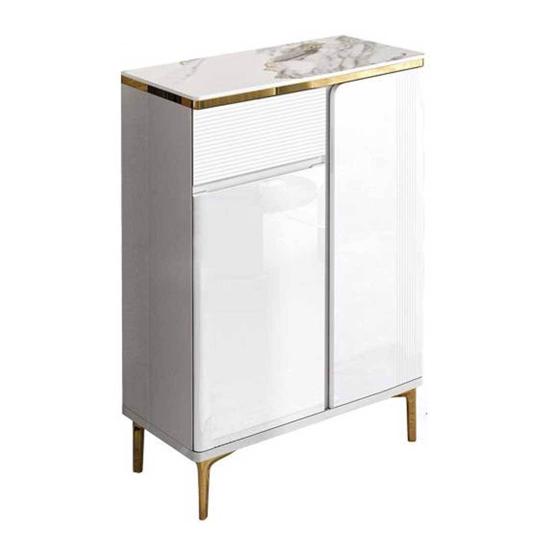 Albus 2 Doors Shoes Cabinet with Sintered Stone Top Singapore