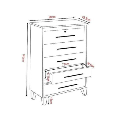 Aleta Senior Chest of Drawer Singapore