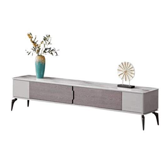 Amadeus Glossy Sintered Stone TV Console Singapore