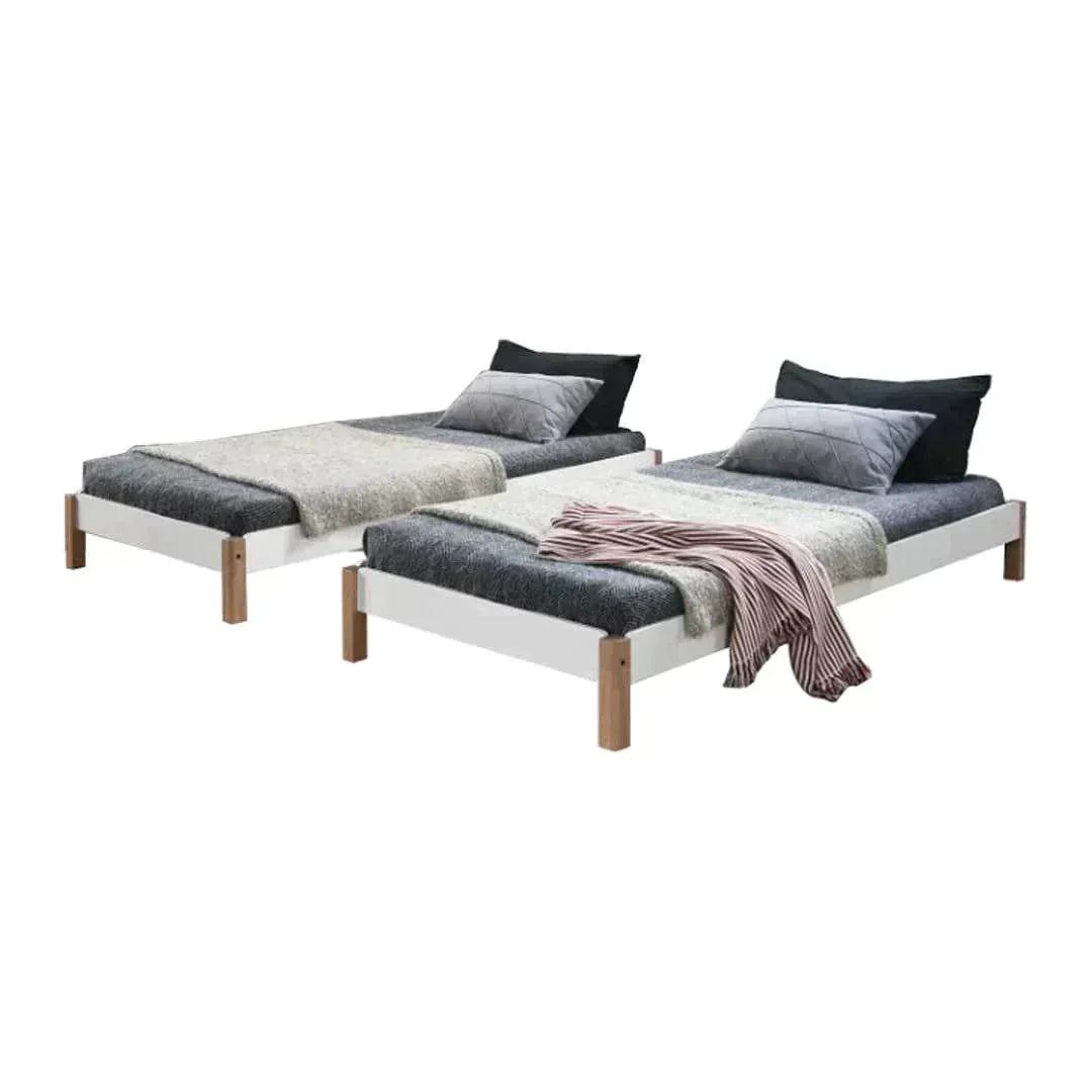 Ambrosia Stackable Wooden Bed (Single) Singapore