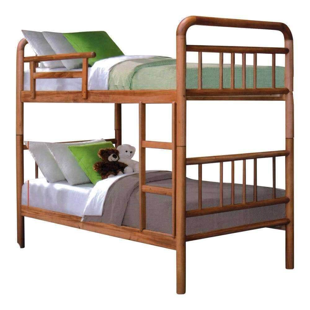 Arlina Wooden Double Decker Bed Frame Singapore