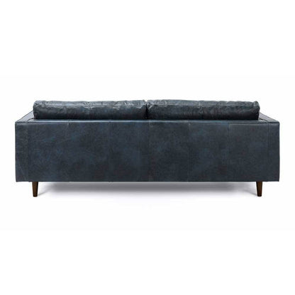 Ashla Blue Faux Leather Sofa Singapore