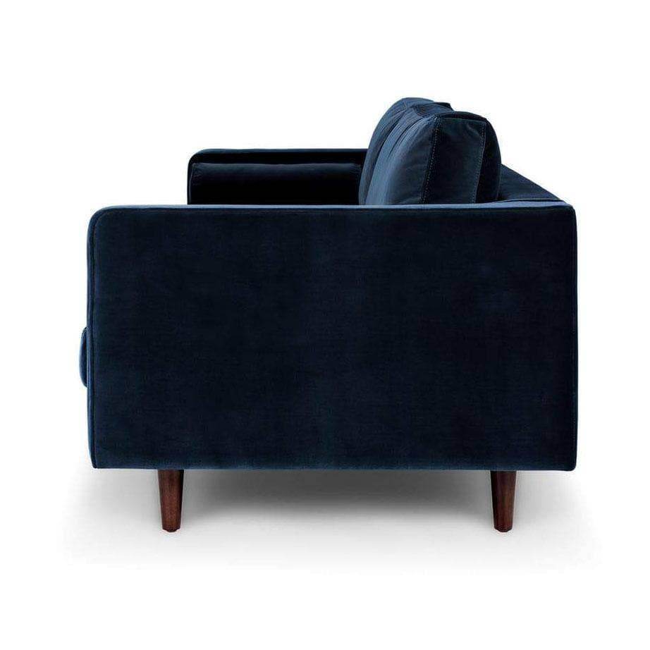 Ashla Blue Velvet Fabric Sofa Singapore