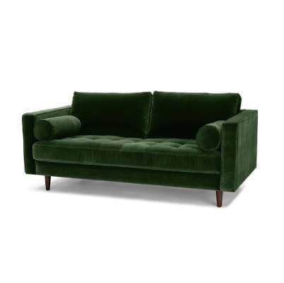 Ashla Green Velvet Fabric Sofa Singapore