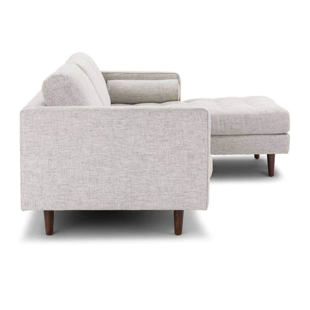 Ashla L-Shape Grey Fabric Sofa Singapore