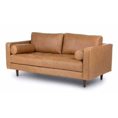 Ashla Light Brown Faux Leather Sofa Singapore