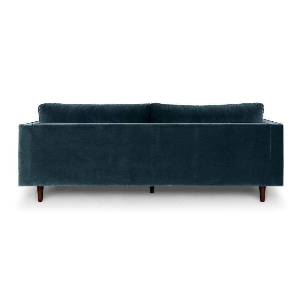 Ashla Petrol Velvet Fabric Sofa Singapore