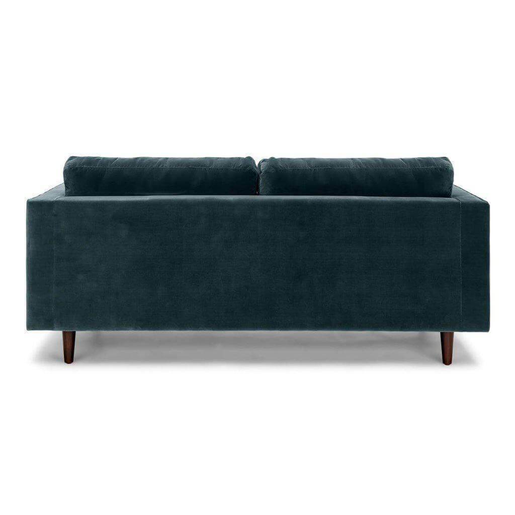 Ashla Petrol Velvet Fabric Sofa Singapore