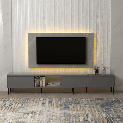 Aslan III Sintered Stone Extendable Tv Console Singapore