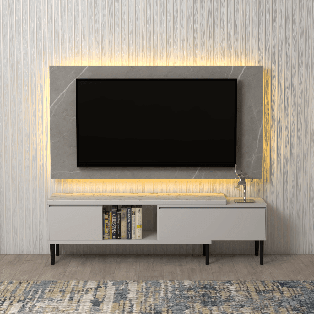 Aslan Sintered Stone Extendable Tv Console Singapore