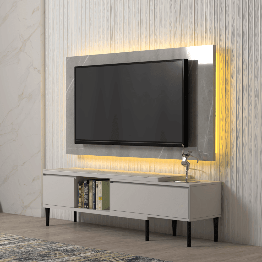 Aslan Sintered Stone Extendable Tv Console Singapore