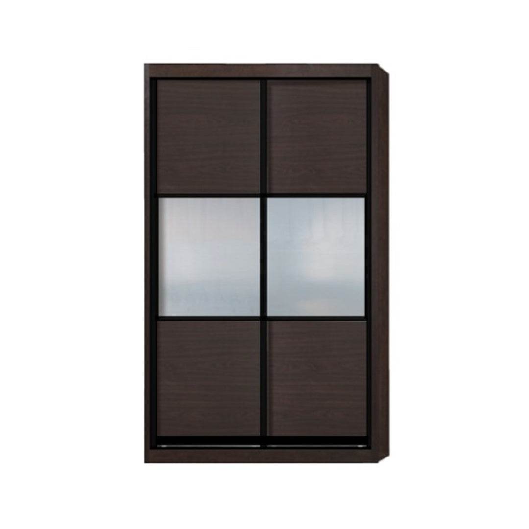 Audrey Modular Wardrobe (Walnut with Frosted Glass) Singapore