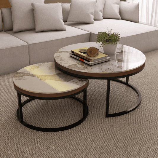 Azeriel Sintered Stone Coffee Table Singapore