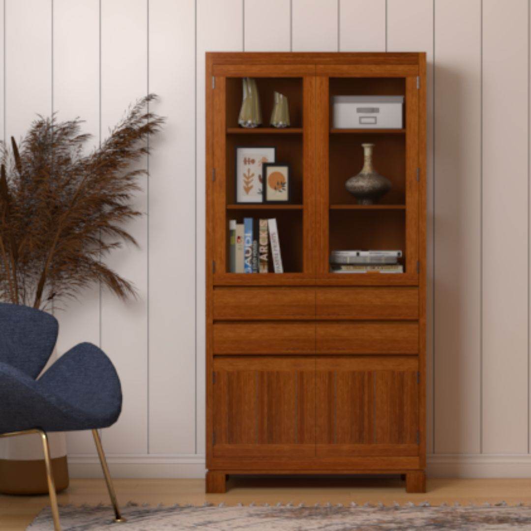 Bardon Teak Wood Display Cabinet Singapore