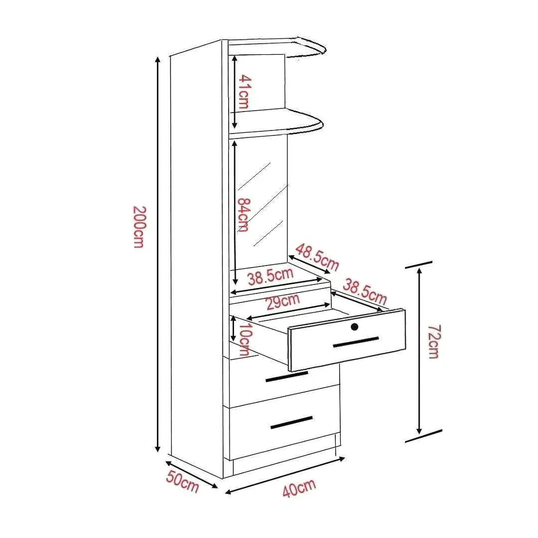 Beatrey Mirror Corner Cabinet Singapore