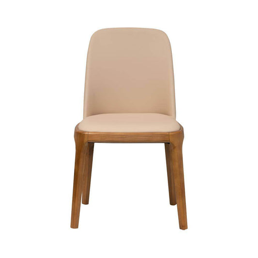 Blanca Faux Leather Wooden Dining Chair Singapore