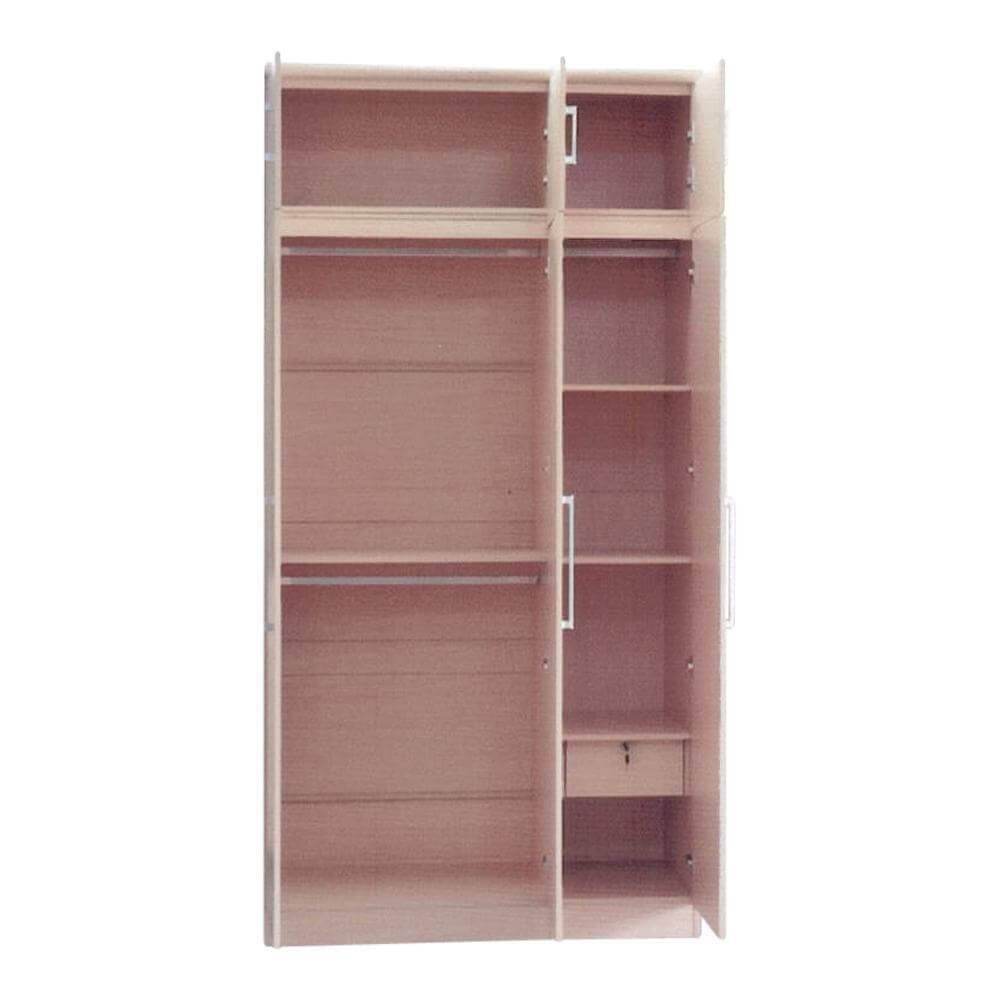 Borese 3 Open Door Wardrobe with Top Singapore