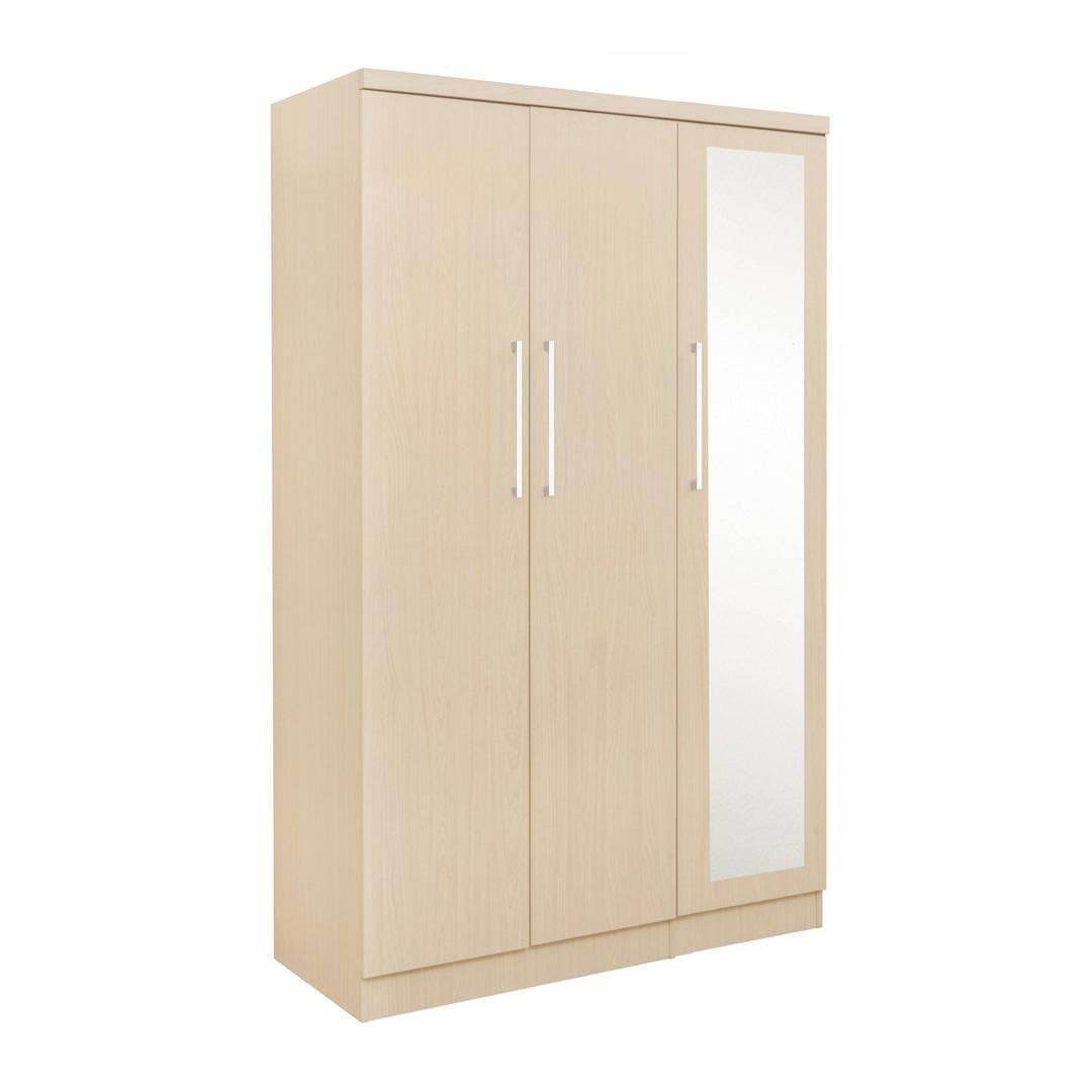 Borese Mirror 3 Open Door Wardrobe Singapore