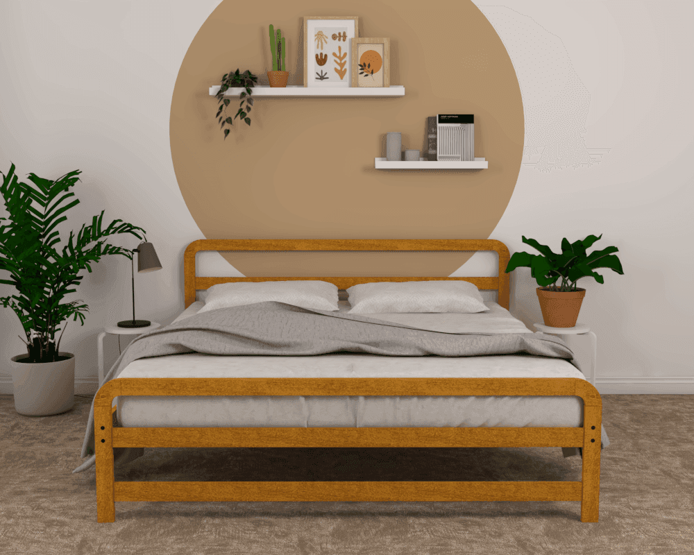 Brenten Wooden Bed - King Singapore