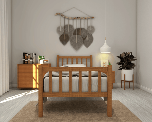 Brione Wooden Bed - Single Singapore