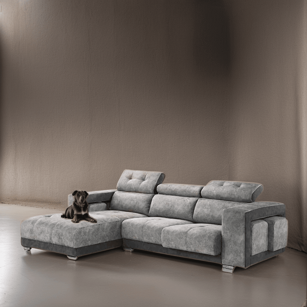 Bryton Fabric L Shape Sofa Singapore