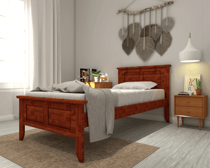 Carleton Cherry Wooden Bed Singapore