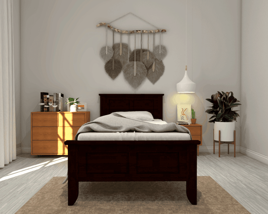 Carleton Walnut Wooden Bed Singapore