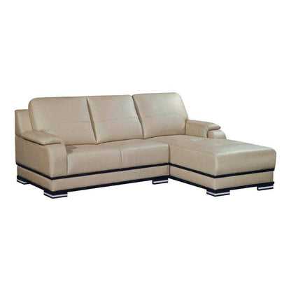 Carnation L-Shaped Genuine Leather Sofa Singapore