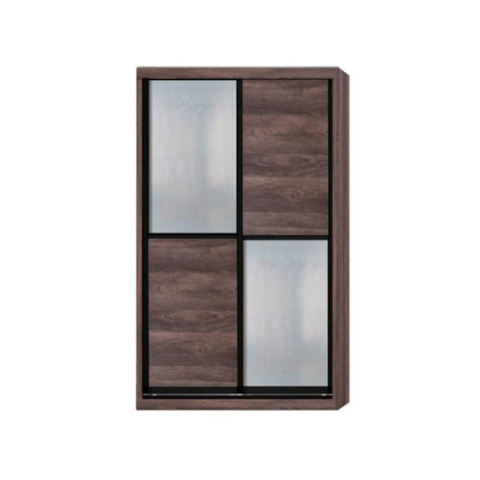 Caroline Modular Wardrobe (Dark Oak with Frosted Glass) Singapore