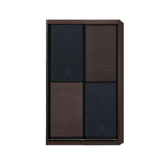 Caroline Modular Wardrobe (Walnut with Black Glass) Singapore