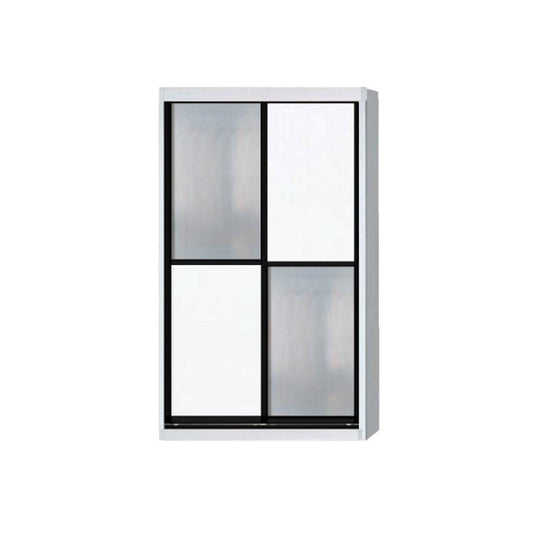 Caroline Modular Wardrobe (White with Frosted Glass) Singapore