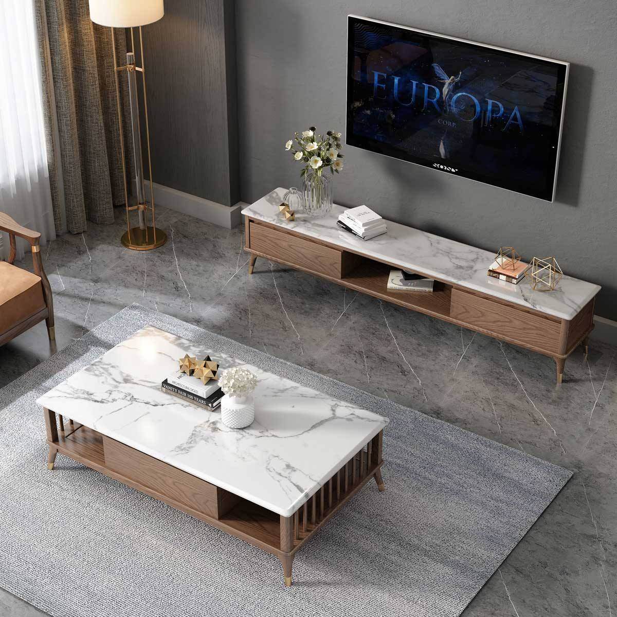 Caspian Ash Wood Coffee Table Singapore