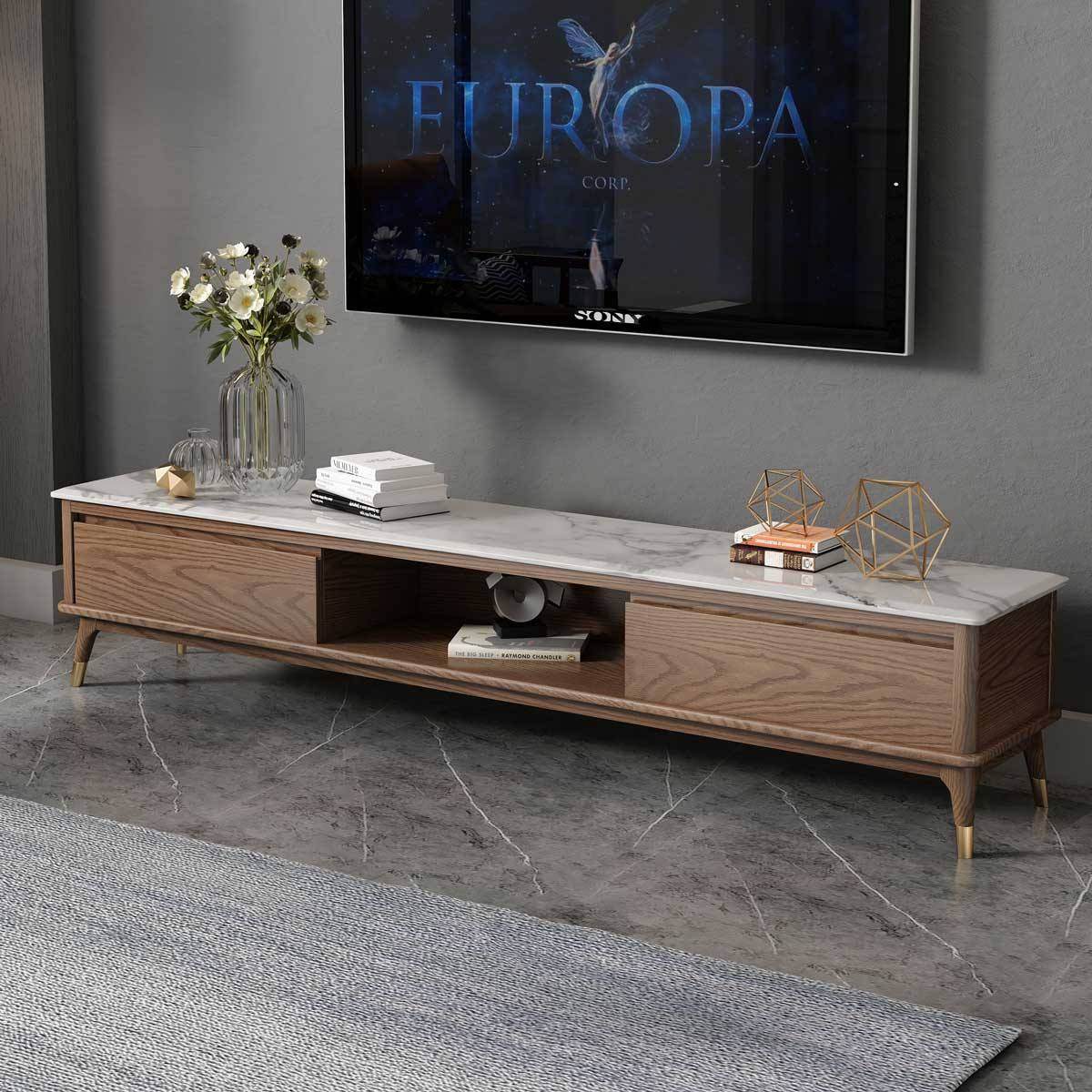 Caspian Ash Wood TV Console Singapore