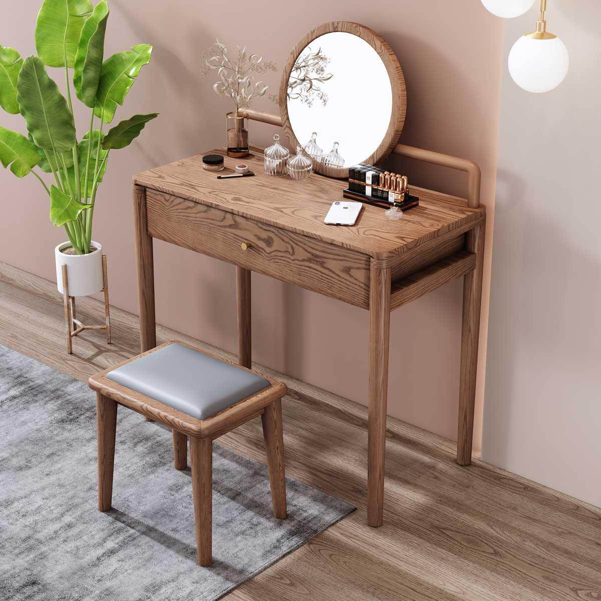 Chanise Ash Wood Dressing Table Singapore