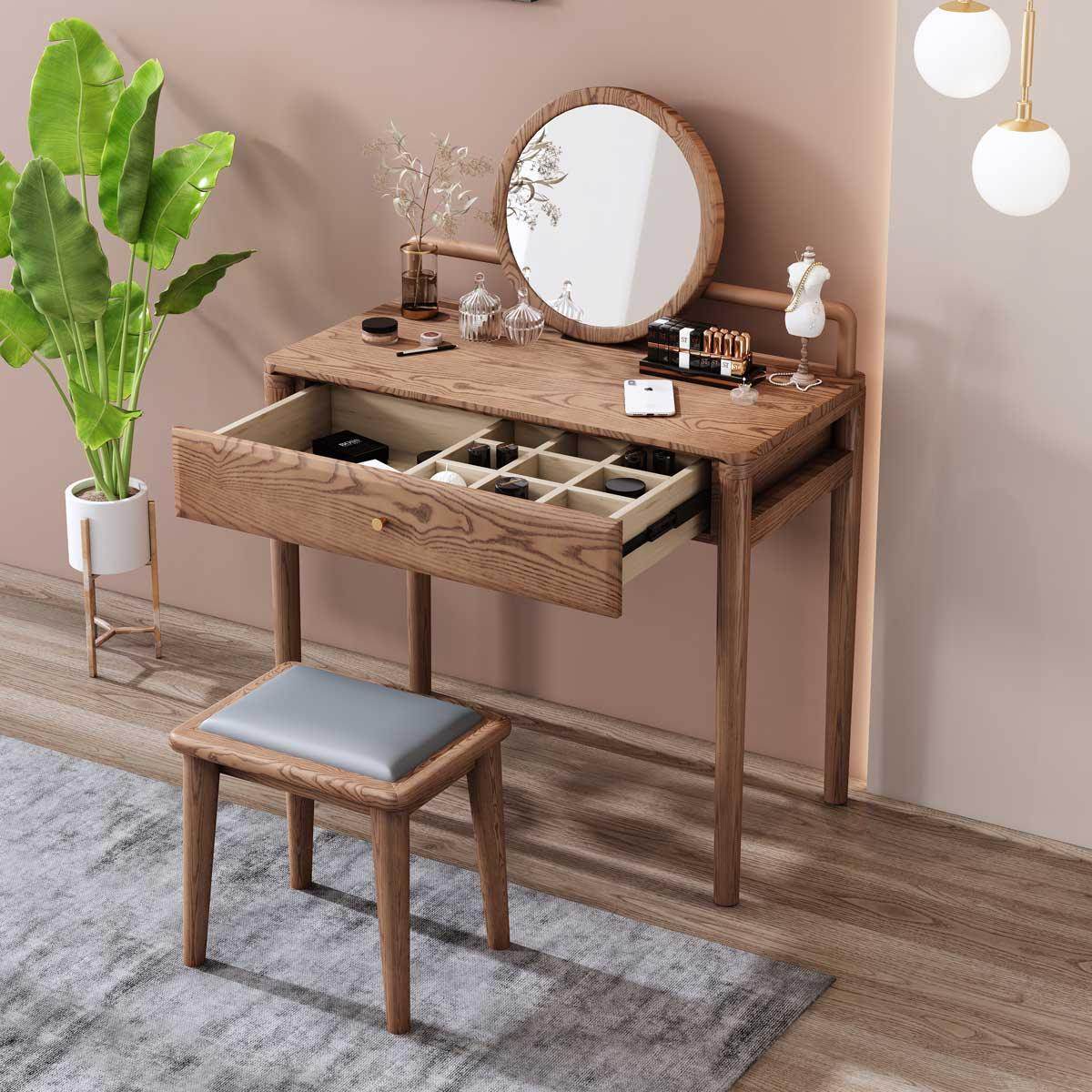 Chanise Ash Wood Dressing Table Singapore