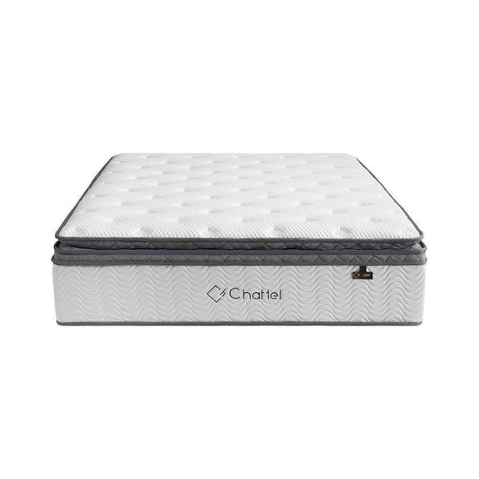 Chattel Black 14" Ice Silk Pocketed Spring Mattress Singapore