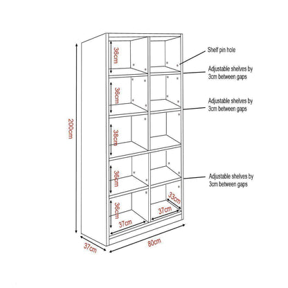 Christena Mirror Door Bookshelf Singapore