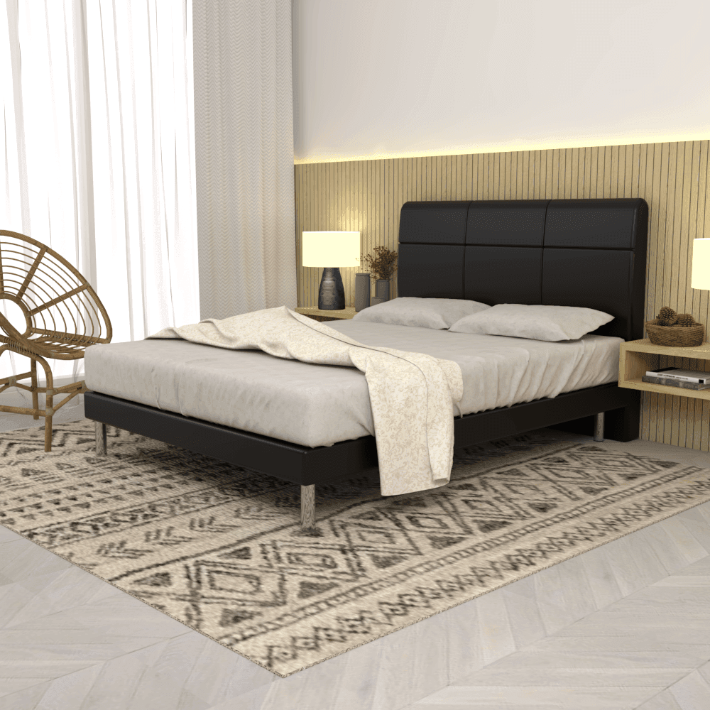 City Faux Leather Bed Frame Singapore