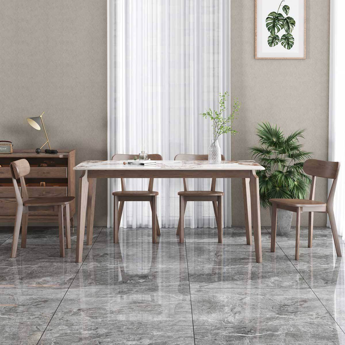 Claudia Ash Wood Dining Table (140cm) Singapore