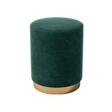 Clyde Green Velvet Ottoman Singapore