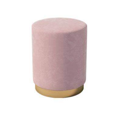 Clyde Pink Velvet Ottoman Singapore