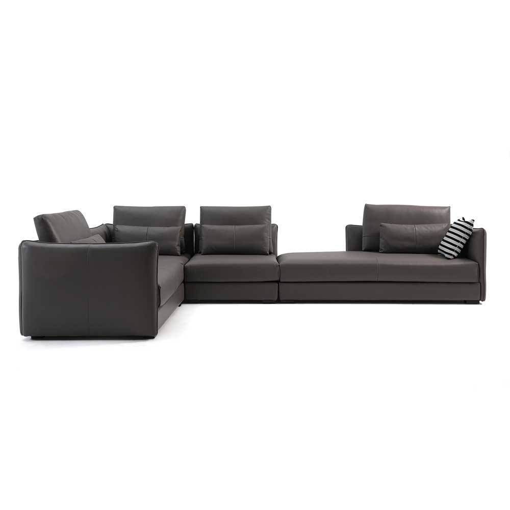 Coda Lunga Sectional Genuine Leather Sofa by Chattel Singapore