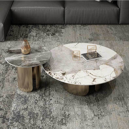 Cressida Glossy Sintered Stone Nesting Coffee Table Singapore