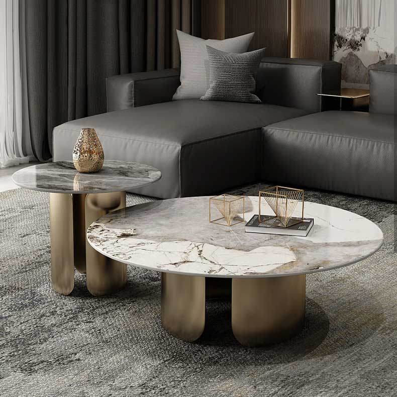 Cressida Glossy Sintered Stone Nesting Coffee Table Singapore