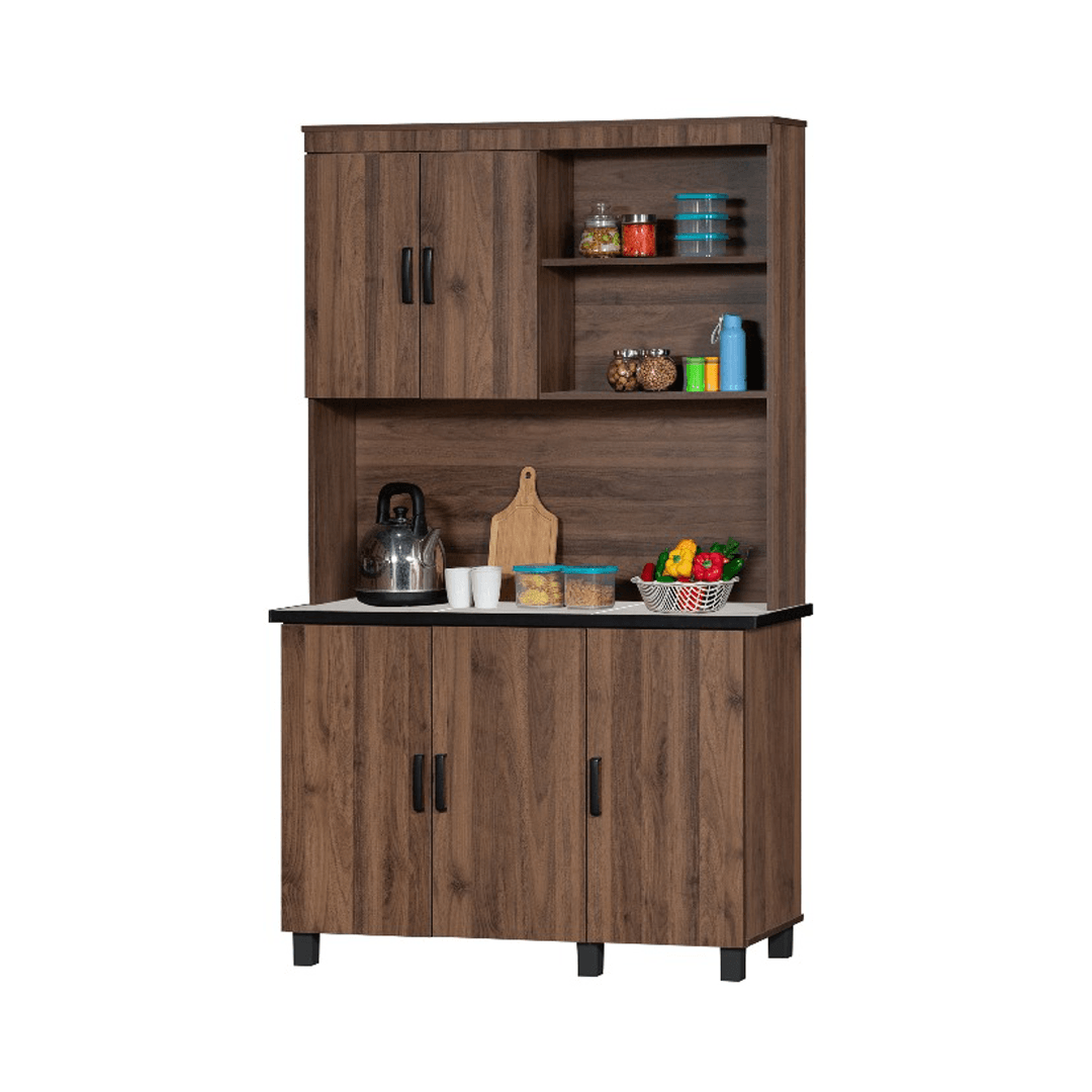 Daria Kitchen Cabinet in Walnut Singapore