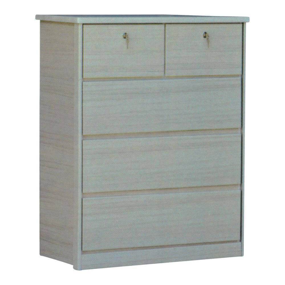 Dario White Wash Chest of Drawer Singapore