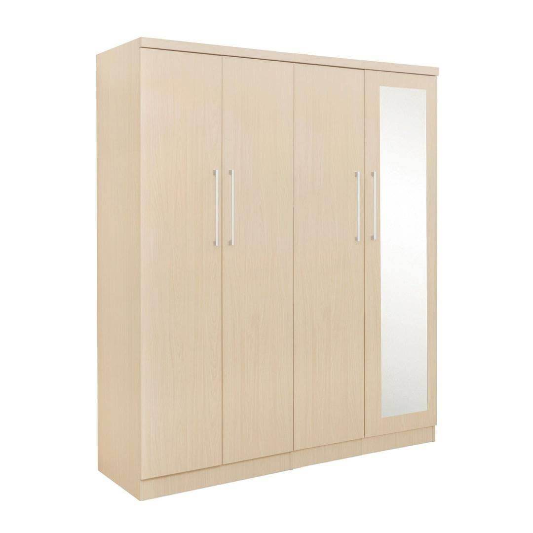 Darragh Mirror 4 Open Door Wardrobe Singapore